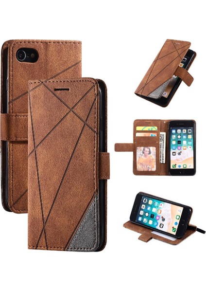 IPhone Se 2020/SE 2022 Manyetik Darbeye Dayanıklı Kart Tutucu Kickstand (Yurt Dışından) modelleri