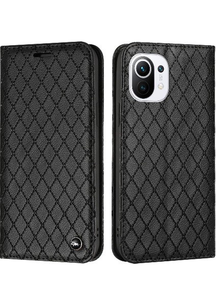 Xiaomi 11 Lite Kart Yuvaları Için Kılıf Tutucu Flip Iş Manyetik Kabuk (Yurt Dışından)