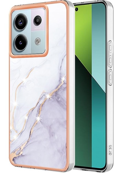 Xiaomi Redmi Için Not 13 Pro 5g Yumuşak Tampon Mermer Desen Ince Tpu (Yurt Dışından)