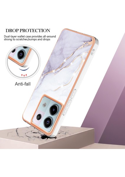 Xiaomi Redmi Için Not 13 Pro 5g Yumuşak Tampon Mermer Desen Ince Tpu (Yurt Dışından) fırsatları