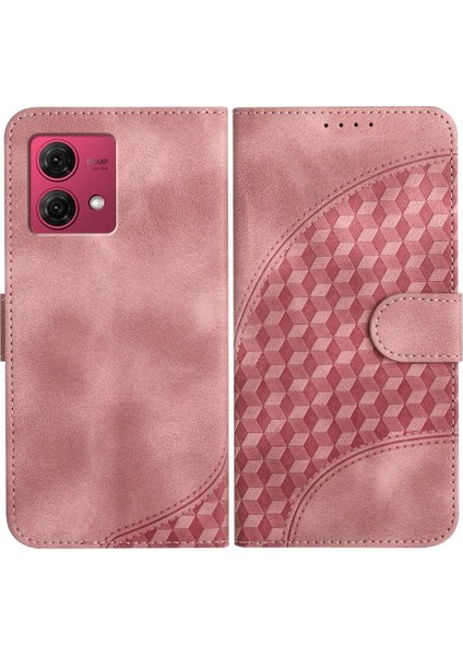 Motorola Moto G84 5g Darbeye Deri Kılıf Manyetik Kart Tutucu (Yurt Dışından)