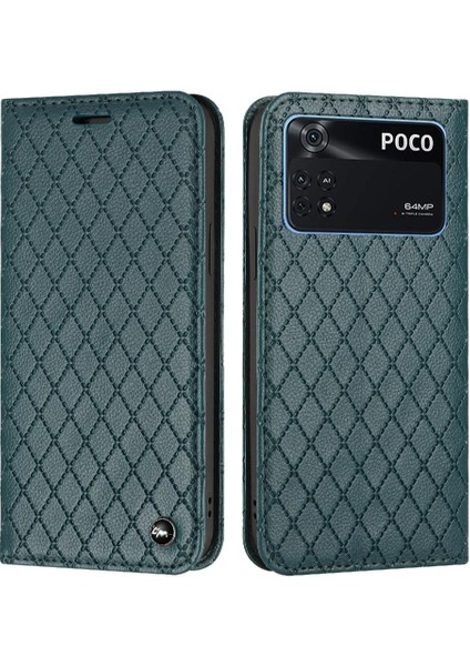 Xiaomi Poco M4 Pro 4g Manyetik Kabuk Kartvizit Yuvaları Tutucu (Yurt Dışından)