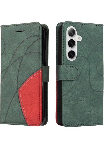 Samsung Galaxy S24 Artı Pu Deri Flip Folio Kılıf Kart Yuvası ile (Yurt Dışından)