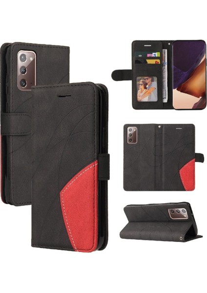 Samsung Galaxy Not 20 Için Kılıf Kickstand Koruyucu Pu Deri Flip Folio (Yurt Dışından)