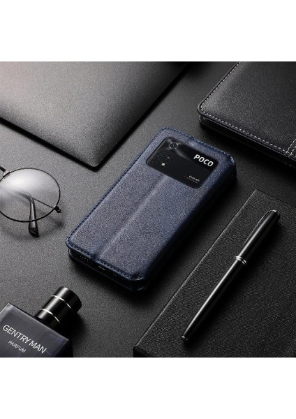 Xıaomı Poco M4 Pro Moda Tasarım Cüzdan Fonksiyonu Için Kılıf Zarif Flip (Yurt Dışından) indirimleri