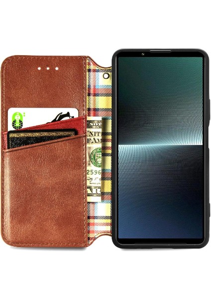 Sony Xperıa 1 V Moda Tasarım Cüzdan Fonksiyonu Için Kılıf Zarif Flip (Yurt Dışından) fırsatları