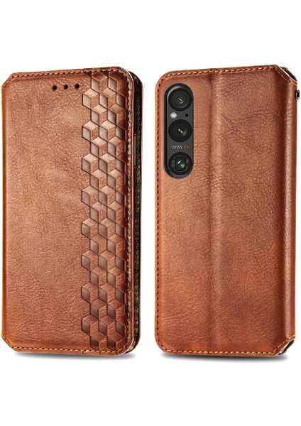 Sony Xperıa 1 V Moda Tasarım Cüzdan Fonksiyonu Için Kılıf Zarif Flip (Yurt Dışından) indirimleri