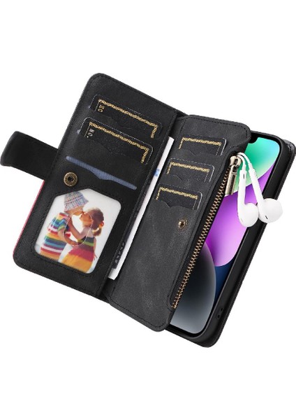 Kart Yuvası Standı Dokuz Kart ile IPhone 15 Kickstand Koruyucu Kılıf (Yurt Dışından) fırsatları
