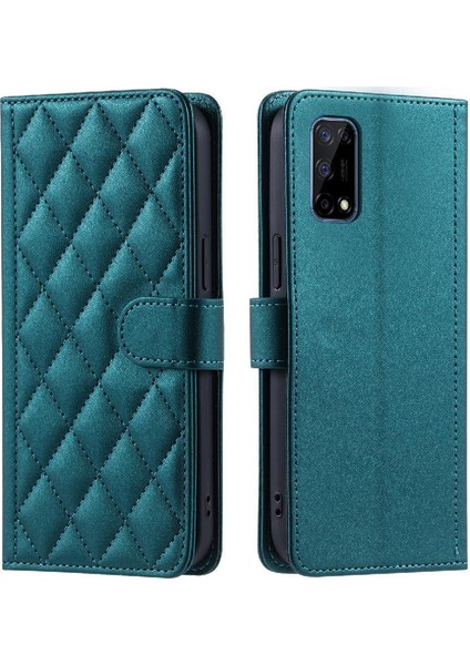 Realme 7 5g Manyetik Kafes Kart Yuvaları Için Telefon Kılıfı Tutucu Flip Folio (Yurt Dışından)