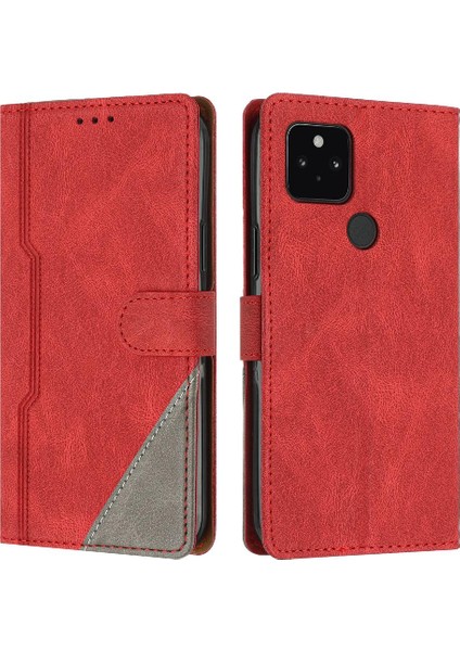 Google Piksel 4A 4g Kart Yuvaları Için Kılıf Kapak Handy Standı Cüzdan Manyetik (Yurt Dışından)