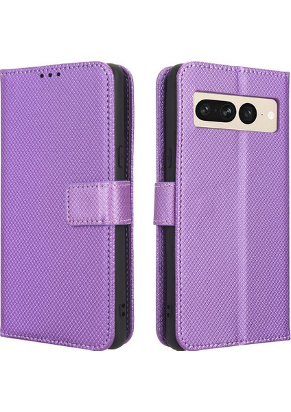 Google Piksel 7 Pro Kapak Için Kılıf Kickstand Manyetik Cüzdan Kart Tutucu (Yurt Dışından)