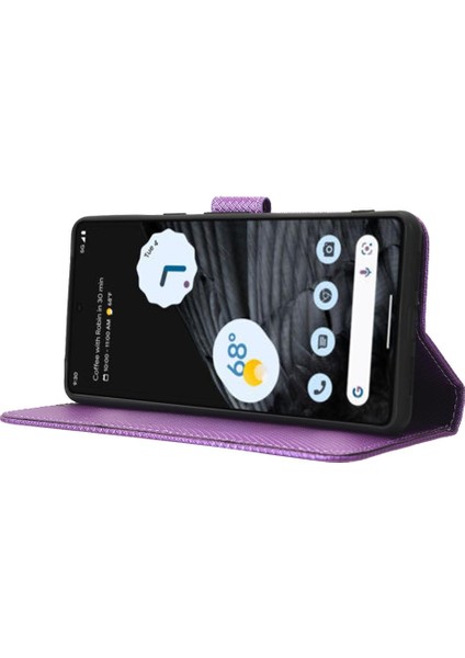 Google Piksel 7 Pro Kapak Için Kılıf Kickstand Manyetik Cüzdan Kart Tutucu (Yurt Dışından)