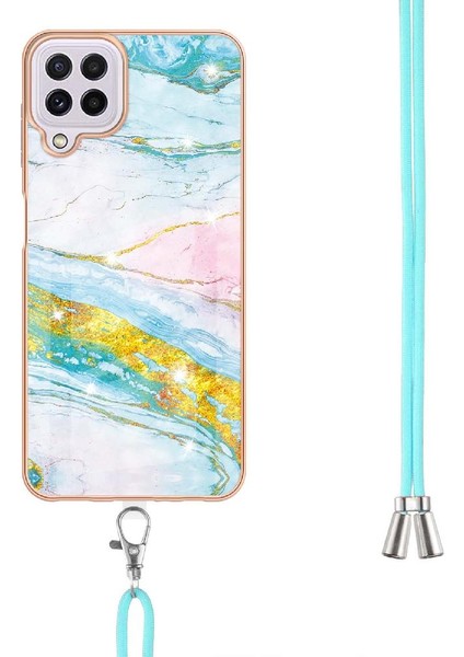 Samsung Galaxy A22 4g Mermer Crossbody Kordon Askısı Anti-Scratch Için Kılıf (Yurt Dışından) fiyatları