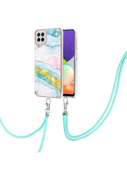 Samsung Galaxy A22 4g Mermer Crossbody Kordon Askısı Anti-Scratch Için Kılıf (Yurt Dışından) fırsatları