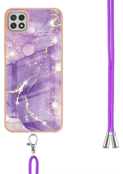 Samsung Galaxy A22 5g Crossbody Kordon Askısı Mermer Anti-Scratch Için Kılıf (Yurt Dışından) fırsatları