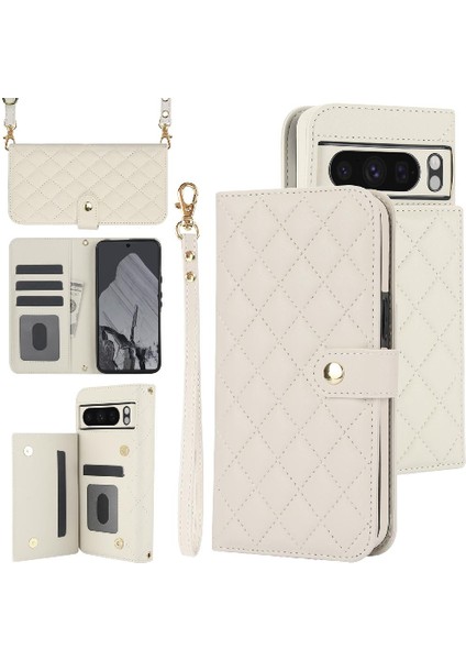 5 Kart Yuvaları Anti Hırsızlık ile Google Piksel 8 Pro Crossbody Tarzı Için Kılıf (Yurt Dışından)
