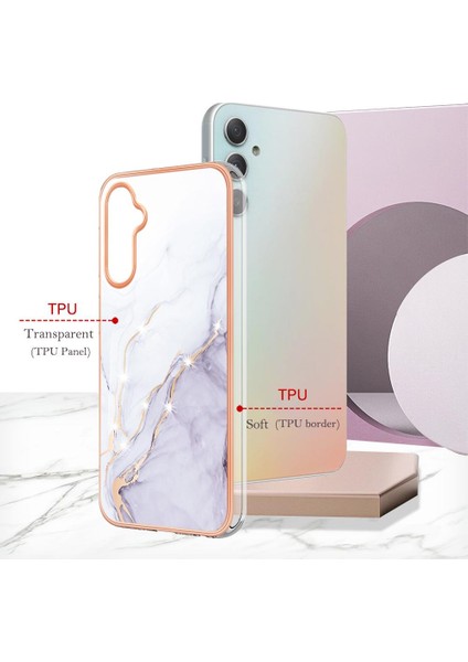 Samsung Galaxy A24 Yumuşak Tampon Koruma Mermer Desen Ince Tpu (Yurt Dışından) fiyatları