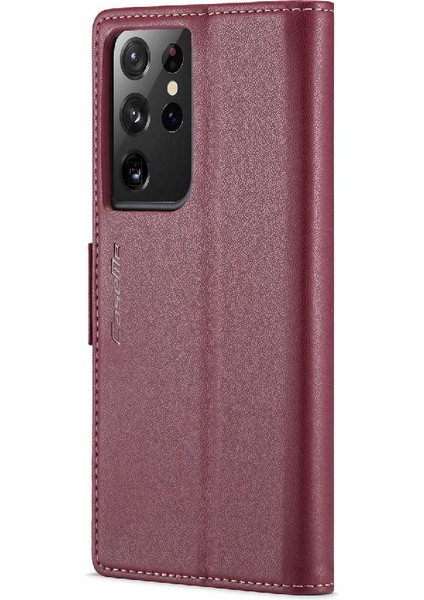 Samsung Galaxy S21 Ultra Kickstand Cüzdan Kılıf Darbeye Dayanıklı (Yurt Dışından) fırsatları