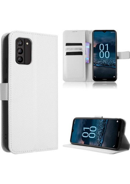 Nokia G100 Kickstand Kart Tutucu Kapak Manyetik Cüzdan Için Kılıf (Yurt Dışından)