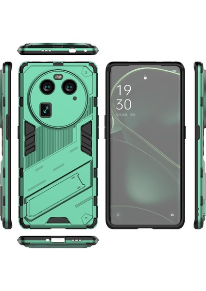 BDT Market Oppo Bulmak Için Kılıf X6 Kickstand Koruyucu Kapak Sağlam Askeri (Yurt Dışından)