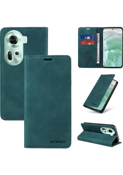 Oppo Oppo 11 5g Koruyucu Pu Deri Manyetik Folyo Cüzdan Için Kılıf (Yurt Dışından) fırsatları