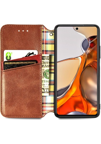 Xıaomı 11T Pro Moda Tasarım Kapak Çevirin Cüzdan Fonksiyonu Deri (Yurt Dışından) modelleri
