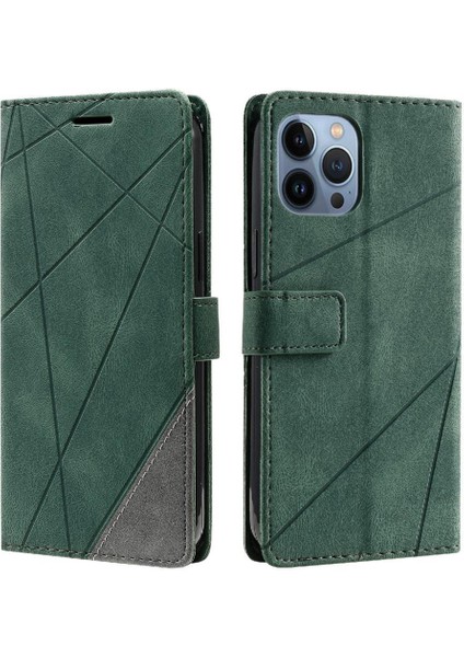 IPhone 15 Için Kılıf Pro Max Darbeye Pu Deri Manyetik Cüzdan Çevir Kart (Yurt Dışından)
