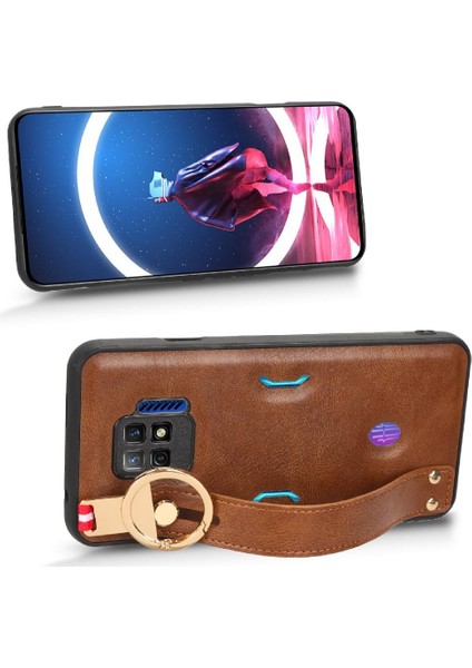 Nubia Kırmızı Sihirli 7 Pro Kolaylık Bilek Kayışı Premium Pu Deri Için Kılıf (Yurt Dışından)