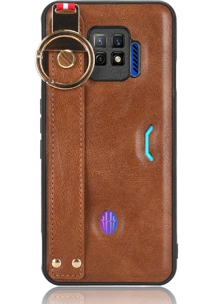 Nubia Kırmızı Sihirli 7 Pro Kolaylık Bilek Kayışı Premium Pu Deri Için Kılıf (Yurt Dışından)