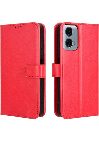 Motorola Moto G34 5g Kapak Çevirin Manyetik Cüzdan Kart Tutucu (Yurt Dışından)