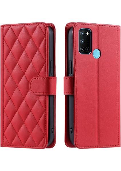 Realme C17 Için Telefon Kılıfı Kart Yuvaları Tutucu El Kayışı Manyetik Kafes (Yurt Dışından)
