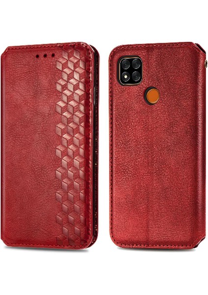 Xıaomı Redmi 9c Için Kılıf Moda Tasarım Kılıf Cüzdan Fonksiyonu Çevirin (Yurt Dışından)