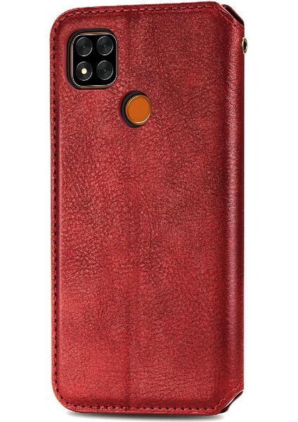 Xıaomı Redmi 9c Için Kılıf Moda Tasarım Kılıf Cüzdan Fonksiyonu Çevirin (Yurt Dışından)