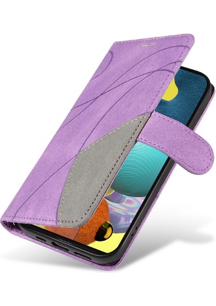 Samsung Galaxy A51 5g Iki Renkli Dikiş Kickstand Koruyucu Pu (Yurt Dışından) fiyatları