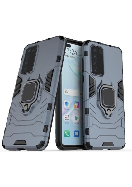 Huawei P40 Askeri Damla Koruma Kickstand Darbeye Kapak (Yurt Dışından)