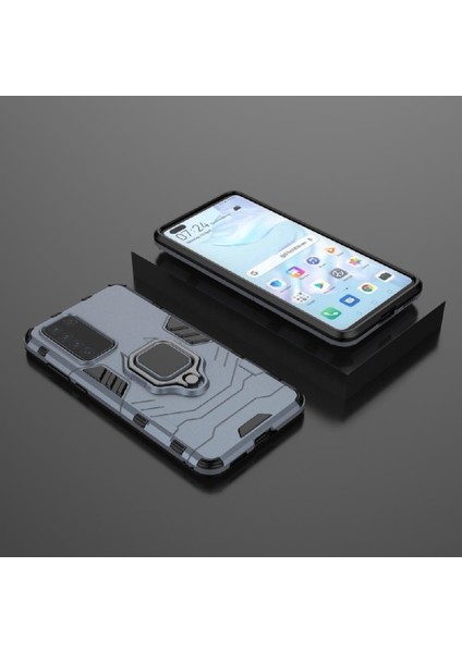 Huawei P40 Askeri Damla Koruma Kickstand Darbeye Kapak (Yurt Dışından) modelleri