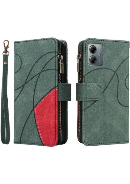 Motorola Moto G14 4g Dokuz Kart Yuvaları Kickstand Koruyucu Fermuar (Yurt Dışından)