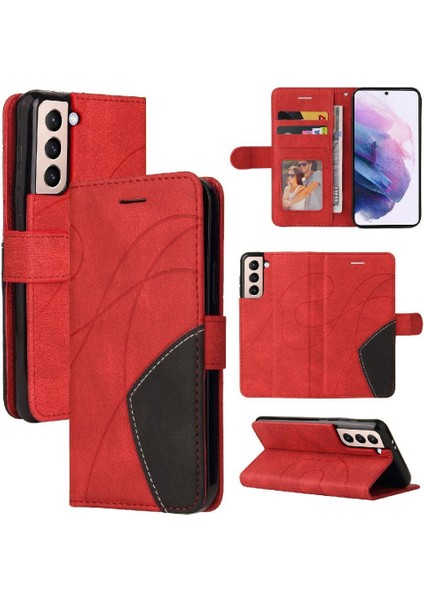 Samsung Galaxy S21 Artı Kickstand Koruyucu Pu Deri Flip Case (Yurt Dışından)