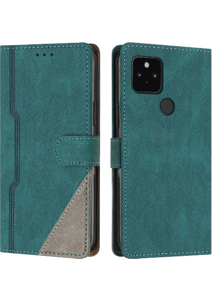 Google Piksel 4A 4g Kart Yuvaları Için Kılıf Kapak Handy Standı Cüzdan Manyetik (Yurt Dışından)
