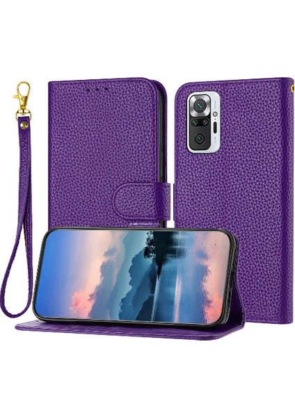 Telefon Kılıfı Için Xiaomi Redmi Not 10 Pro Max Kart Yuvaları Tutucu Flip Folio (Yurt Dışından)
