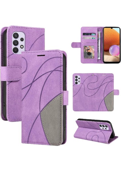 Kart Yuvası Standı ile Samsung Galaxy A32 4g Kickstand Koruyucu Kılıf (Yurt Dışından)