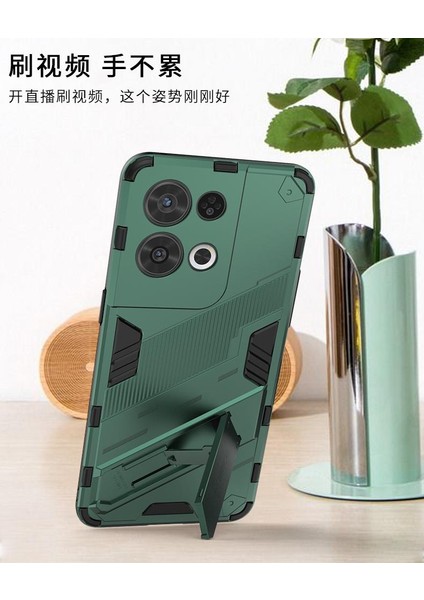 Oppo Oppo 8 Pro 5g Koruyucu Kapak Için Kılıf Kickstand Sağlam Askeri (Yurt Dışından)