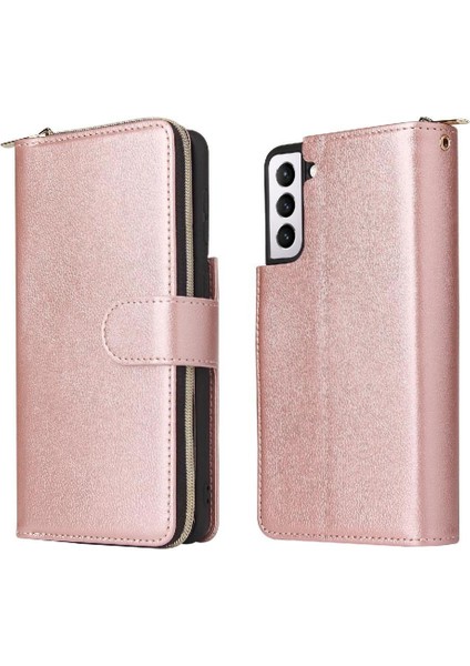 Samsung Galaxy S21 Kart Tutucu Cüzdan Durumda 9 Kart Yuvaları ile Flip (Yurt Dışından)