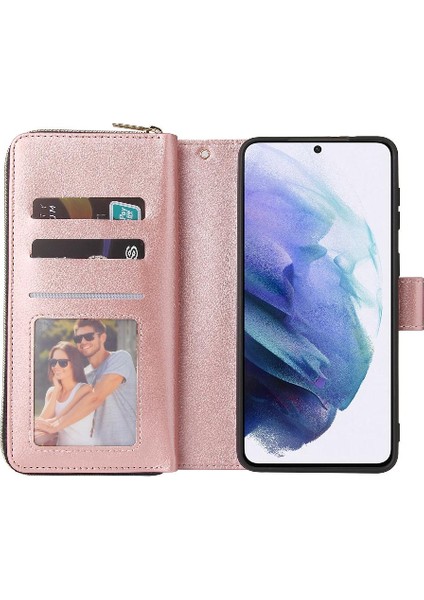 Samsung Galaxy S21 Kart Tutucu Cüzdan Durumda 9 Kart Yuvaları ile Flip (Yurt Dışından) fırsatları