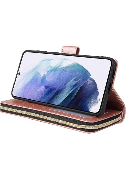 Samsung Galaxy S21 Kart Tutucu Cüzdan Durumda 9 Kart Yuvaları ile Flip (Yurt Dışından) indirimleri