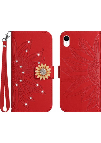 Iphone Xr Telefon Kılıfı Flip Cüzdan Kredi Kartı Kartı Tutucu Tpu Pu (Yurt Dışından)