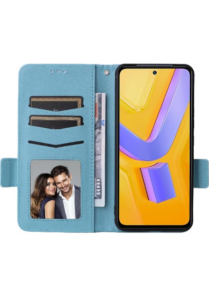Vivo Y200E 5g Yan Toka Manyetik Cüzdan Kart Yuvaları Tutucu Pu (Yurt Dışından) modelleri