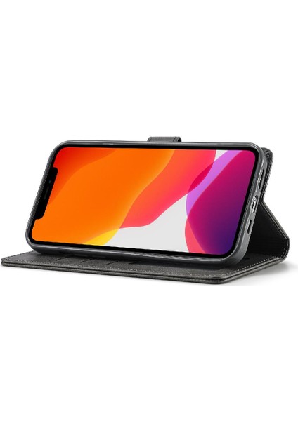 Tutucu Kart Yuvaları ile iphone 12 Mini Için Kılıf Cüzdan Buzağı Doku Flip (Yurt Dışından)