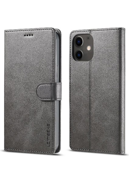 Tutucu Kart Yuvaları ile iphone 12 Mini Için Kılıf Cüzdan Buzağı Doku Flip (Yurt Dışından)