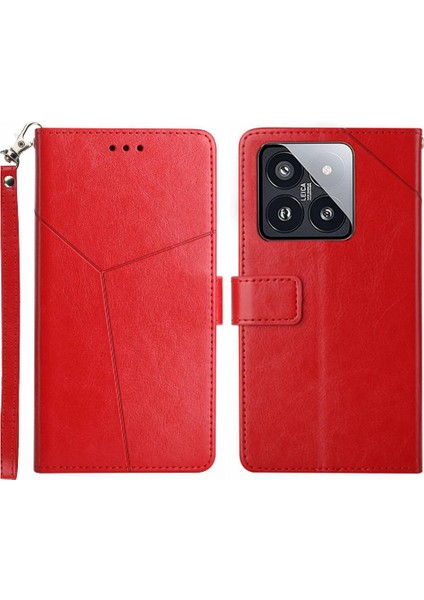 Xiaomi 14 Telefon Kılıfı Için Kickstand Dayanıklı Darbeye Dayanıklı Tpu Kabuk Flip (Yurt Dışından)